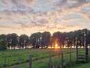 Sunset over the hill at drymen