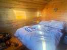 Bedroom in camping pod