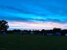 Sunset over the campsite