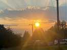 Beautiful sunset from the site