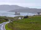 Road into castlebay. whisky galore & tin tin comes to mind.