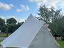 Bell tent in the morning