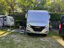 Typical european pitch fine for up to 8m motorhomes