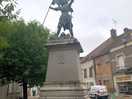 Joan of arc statue in the village
