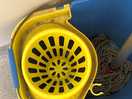 Bucket left in bathroom