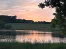 The lake at sunset