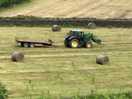 Watching the farmers at work from the comfort of our van
