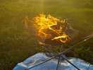 Sunset, gin and a camp fire