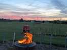 Fire pit.