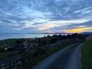 Sunset view from the entrance to the site