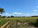 The gated entrance to the campsite.