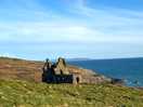 Dunskey castle from site
