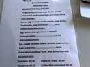 Breakfast menu