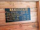 Breakfast menu