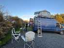 Our set up on a gravel pitch. plenty of room