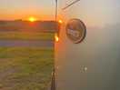Sunset on the airstream