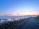 After sunset in the evening