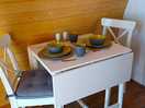 Lovely little table, although we didn't sit at it as we were either eating out or sitting outside!