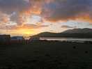 Morning sunrise over the campsite