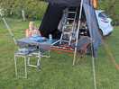 All set up and relaxed