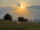 Sun going down on the summer solstice 2025