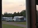 Sunset over the site viewed from the motorhome