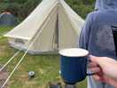 Set up in the meadow field