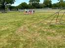 Children’s play park, we stayed directly opposite, easy to pitch up large space and flat area.