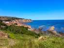 View on the path from the site to robin hood’s bay