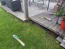 Snapped off pitch markers scattered around