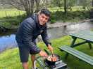 Benches and cooker riser supplied from camp site