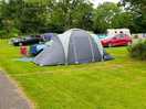 Nice size pitches for car and tent.