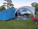 Our set up - nice big pitches