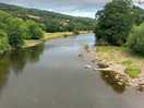 The river usk from the permissive path on the estate