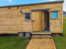 External kitchen and bathroom unit. backs on to neighbouring yurts'facilities