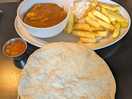 Food at the local pub the willeymoor lock tavern.