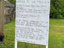 Campsite sign