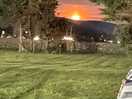 Strawberry moon over the hills