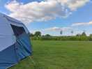 Pitched tent