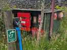 Water and fire stations at site up and down the hill