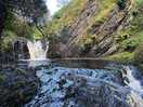 Waterfall on site is