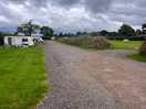Uitzicht vanaf begin van de camping