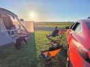 Sit out and watch the sunset of the rolling hills