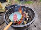 Steak on the firepit