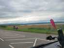 The turning for the caravan /camping park