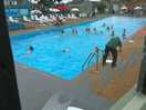 The outdoor heated pool