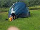 Finishing off the tent