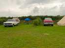 Trucks and tents