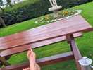 Coffee morning in the garden seating area