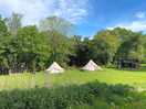 Bell tents were clean and well positioned
